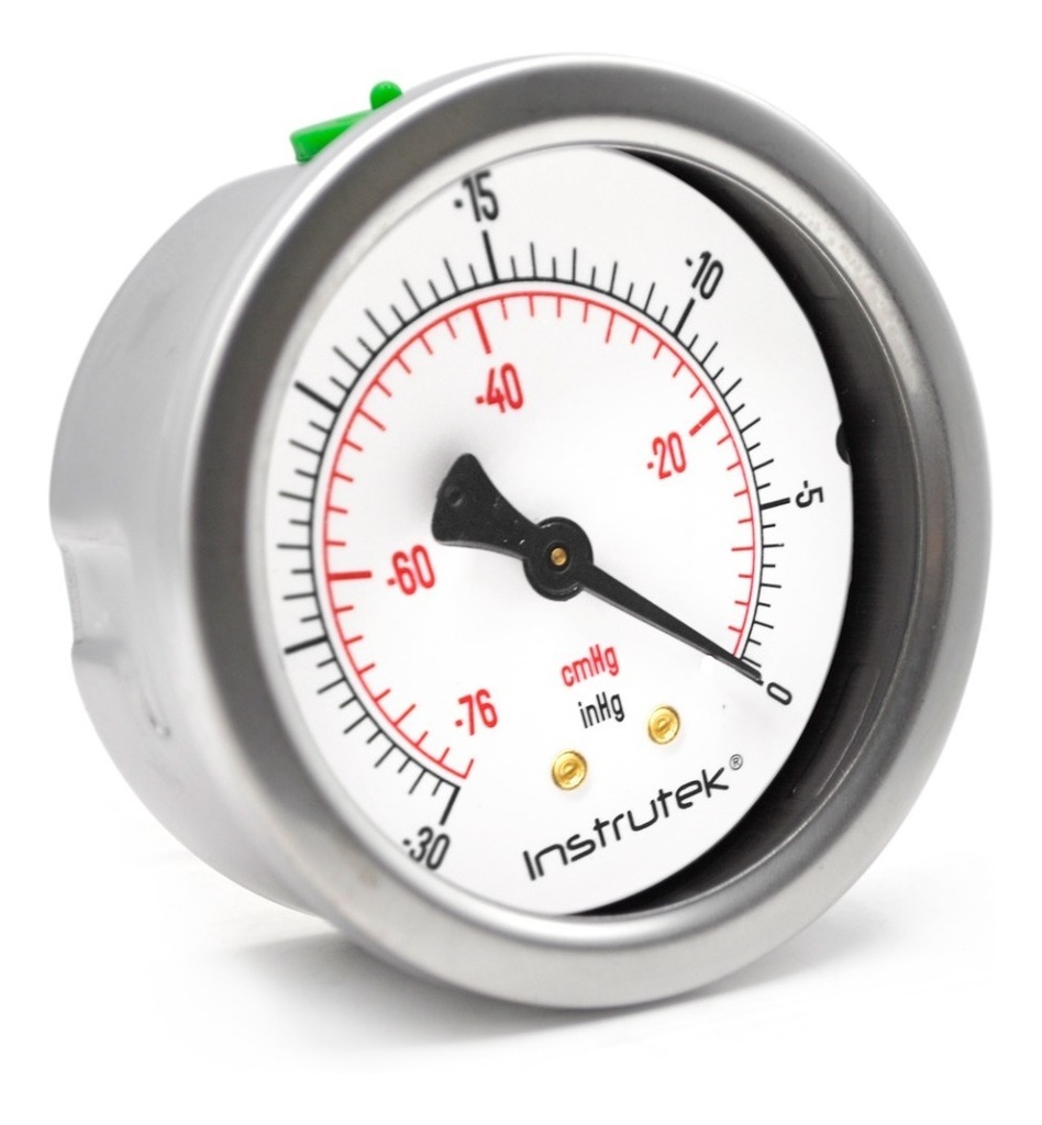 Manometro Vuoto 2'' Quadrante - Vacuometro 1/4 NPT Per Compressori - Foto 4